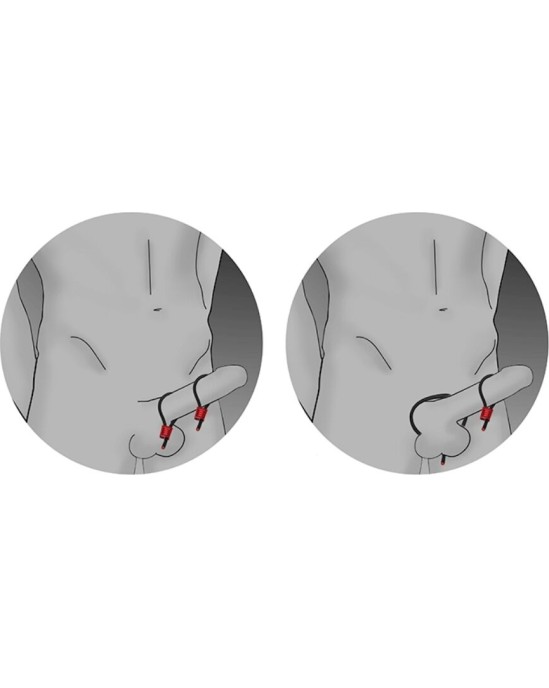 Electrastim PRESTIGE ELECTRA LOOPS ADJUSTABLE COCK RINGS BLACK