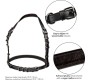 Calexotics EUPHORIA HALTER BUCKLE HARNESS BLACK