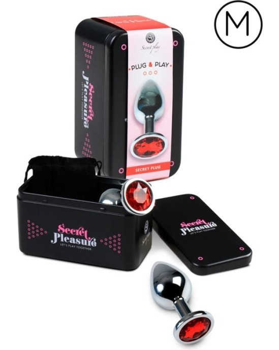 Secretplay Toys SECRETPLAY - ANAL PLUG RED M