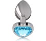 Intense Anal Toys INTENSE - ALUMINUM METAL ANAL PLUG BLUE HEART SIZE L