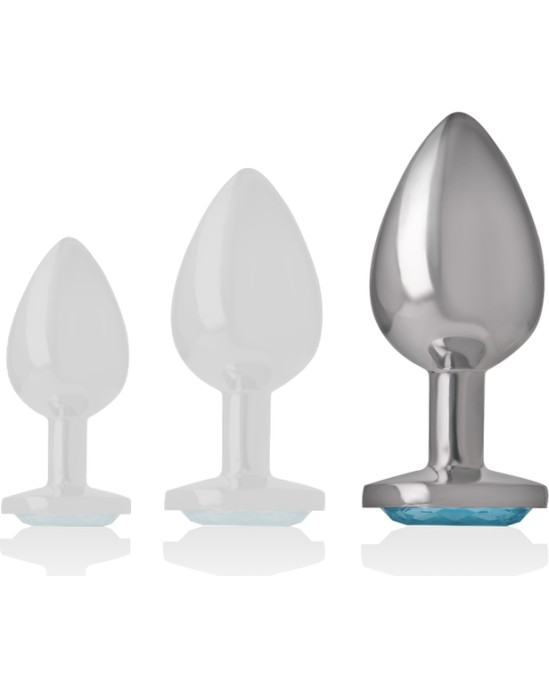 Intense Anal Toys INTENSE - ALUMINUM METAL ANAL PLUG BLUE HEART SIZE L