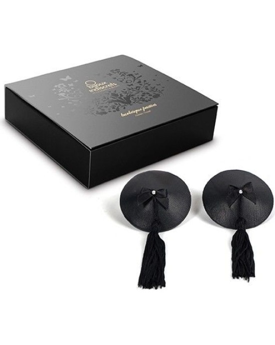 Bijoux Burlesque Pasties BIJOUX - BURLESQUE BLACK NIPPLE COVERS