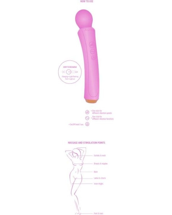 Xocoon THE CURVED WAND FUCHSIA