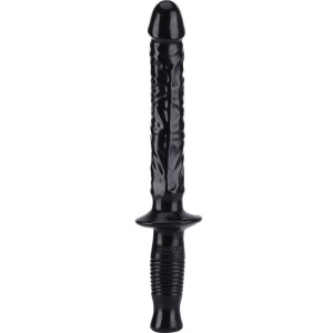 Get Real Dildo ar rokturi 38 CM melns