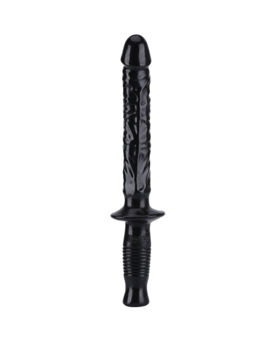 Get Real Dildo ar rokturi 38 CM melns