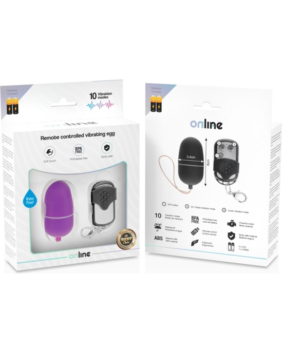 Online REMOTE CONTROL VIBRATING EGG M LILAC