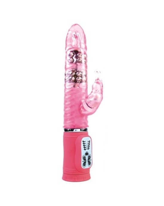 Baile Rotations Vibrators ar klitora stimulātoru 27cm