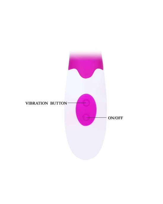 Pretty Love Flirtation ALVIS VIBRATOR WITH CLIT STIMULATION