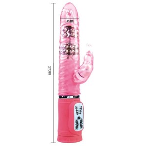 Baile Rotations Vibrators ar klitora stimulātoru 27cm