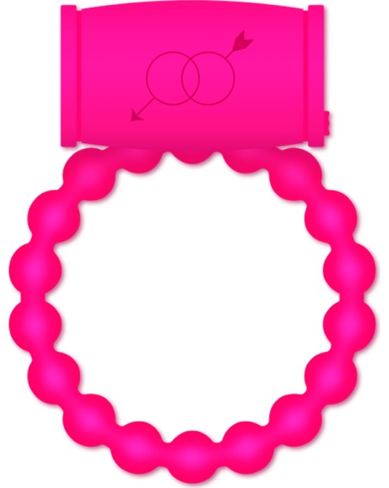 Casual Love Dzimumlocekļa gredzens ar vibrāciju rozā