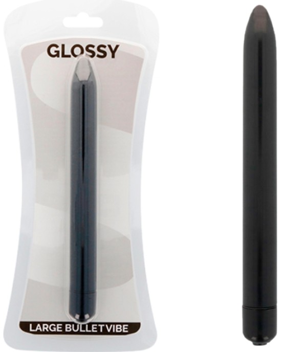 Glossy SLIM Stimulējošs vibrators melns