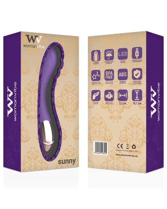 Womanvibe SUNNY SILICONE RECHARGEABLE VIBRATOR