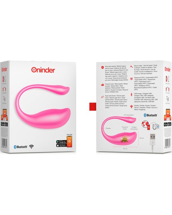 Oninder NAIROBI VIBRATING EGG rozā - FREE APP