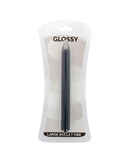 Glossy SLIM Stimulējošs vibrators melns