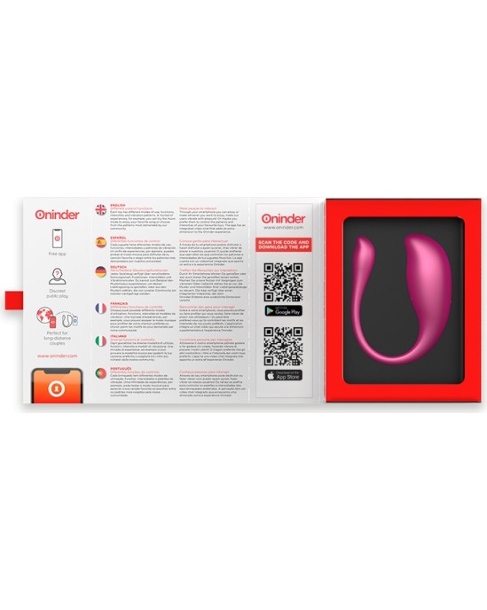 Oninder NAIROBI VIBRATING EGG rozā - FREE APP