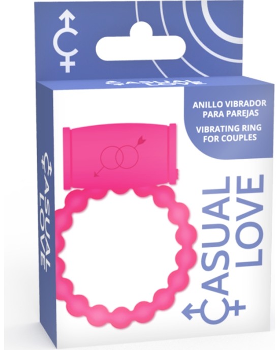 Casual Love Dzimumlocekļa gredzens ar vibrāciju rozā