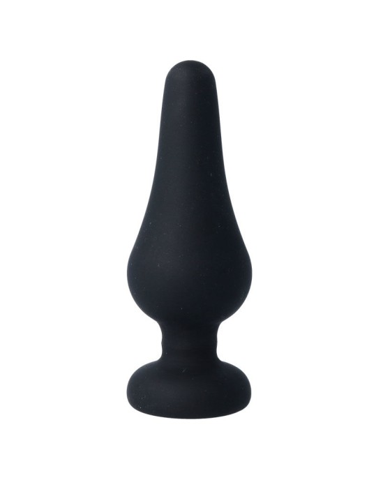 Intense Anal Toys Anālais silikona spraudnis melns 13 CM