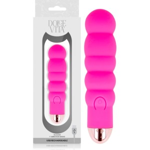 Dolce Vita UZLĀDĒJAMS VIBRATORS rozā 7 Ātrumi