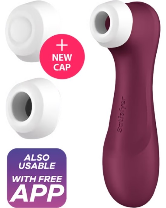 Satisfyer Connect Stimulātors ar aplikācijas vadību vīna sarkans