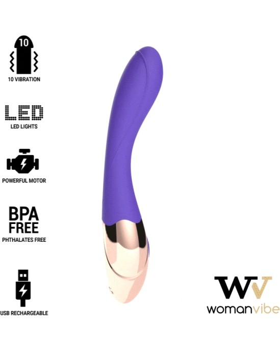 Womanvibe SUNNY SILICONE RECHARGEABLE VIBRATOR