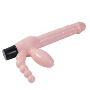 Baile Dubultais Dildo ar vibrāciju 25,4 CM