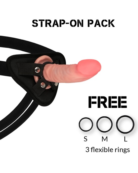 Rock Army Strap-on biksītes ar dubultā blīvuma Dildo 14 cm