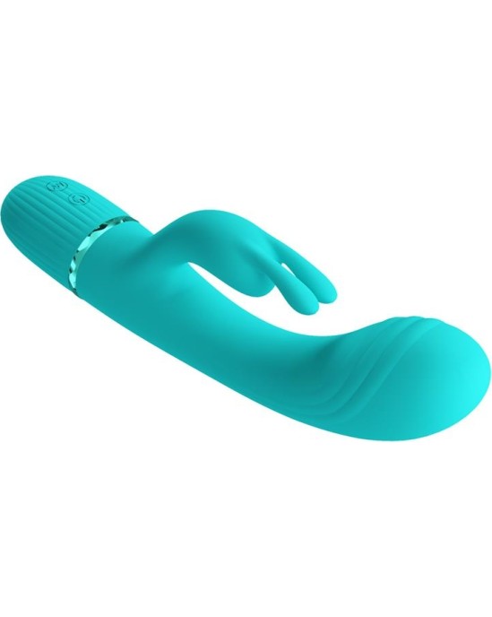 Prettylove Scocco Rabbit Vibrator Turquoise