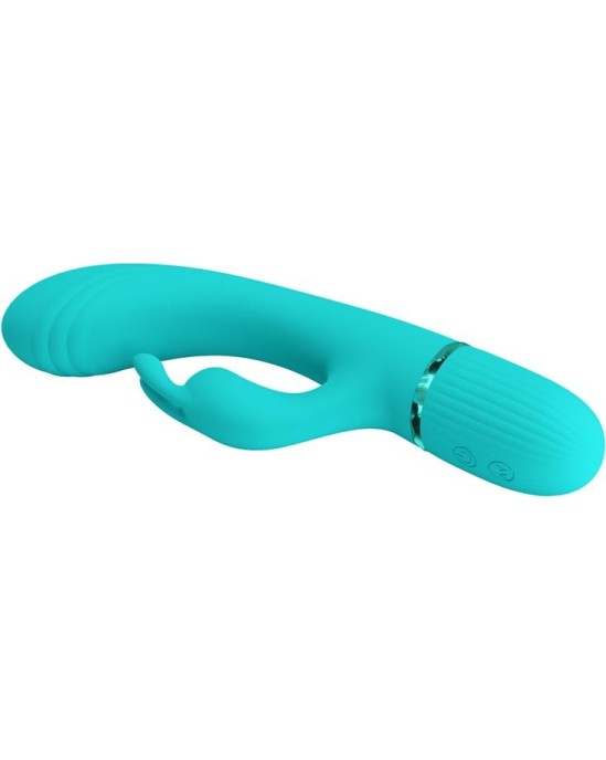 Prettylove Scocco Rabbit Vibrator Turquoise