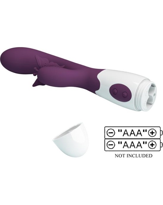 Prettylove Vibrator Butterfly Kiss 30 functions Purple