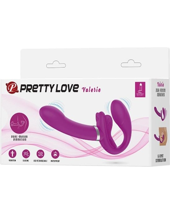 Prettylove Valerie Couple Vibe Strapless USB