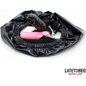 Latetobed Bdsm Line Elastic Panties with Vibrating Dildo One Size