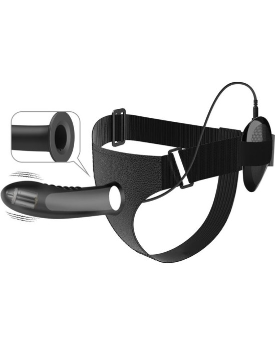 Prettylove Myron Strap-On with Vibrating Dildo 7.2