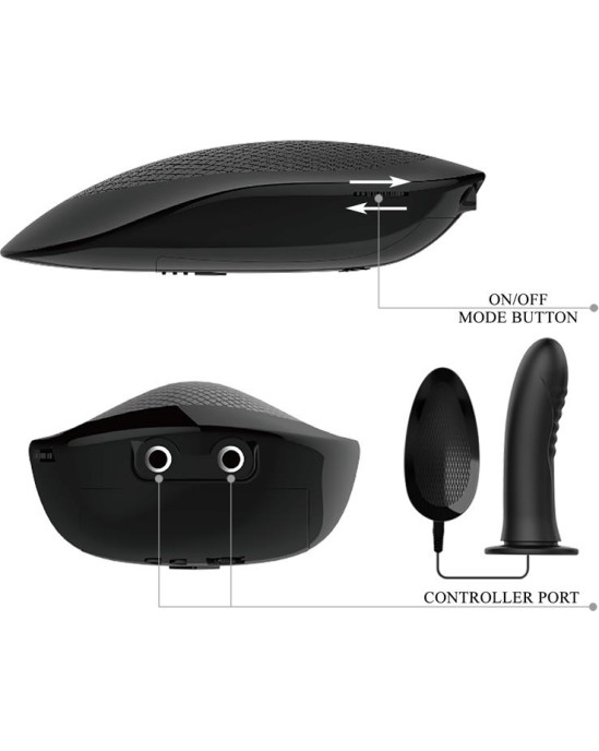 Prettylove Myron Strap-On with Vibrating Dildo 7.2