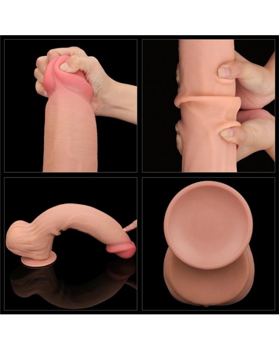 Lovetoy Dildo Dual Layer Sliding Skin 14
