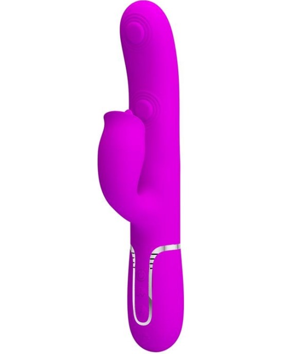 Prettylove Gigi Vibrator Licking and Thumping Fuchsia