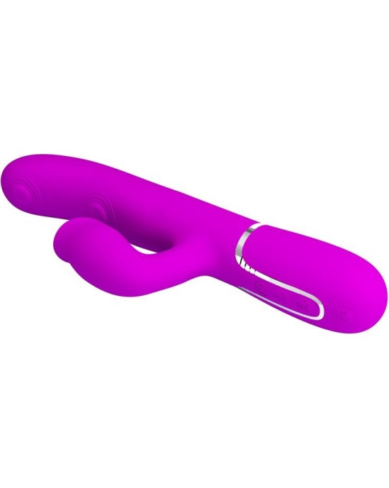 Prettylove Gigi Vibrator Licking and Thumping Fuchsia