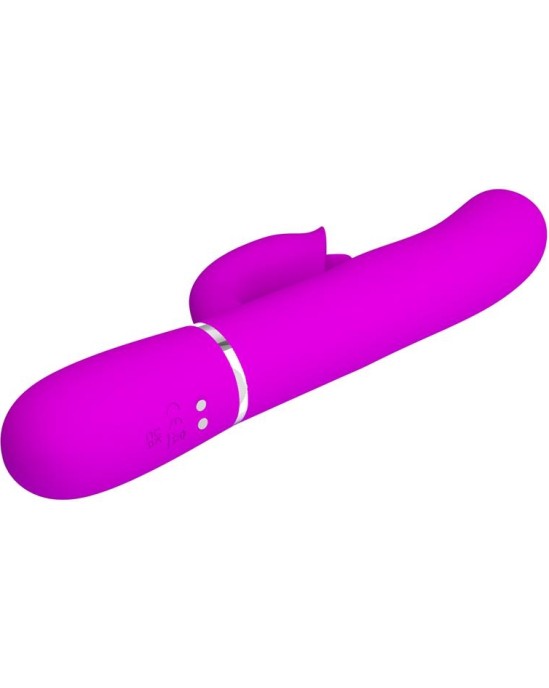 Prettylove Gigi Vibrator Licking and Thumping Fuchsia