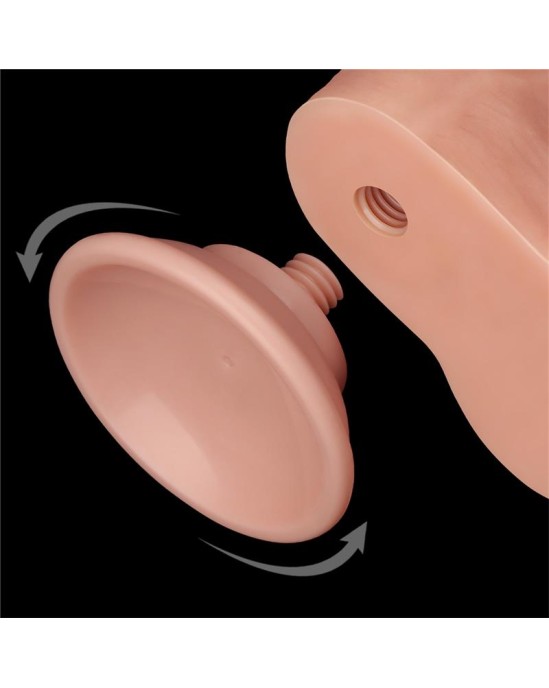 Lovetoy Sliding Skin Dual Layer Dildo 8.5
