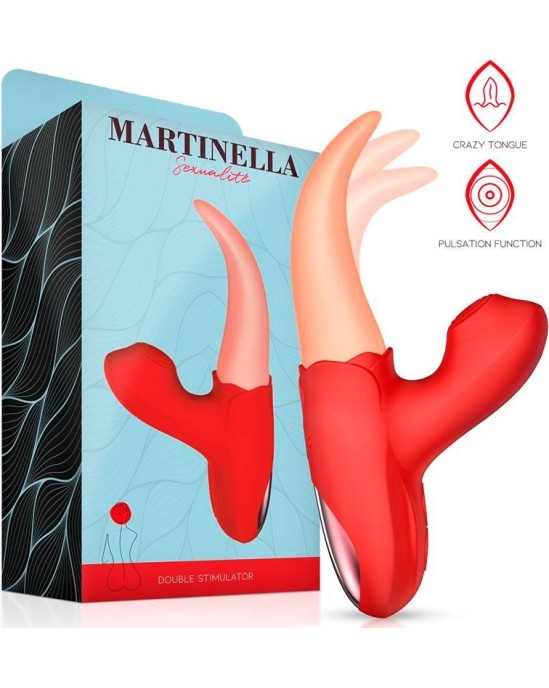 Martinella Double Stimulator Crazy Tongue and Pulsation