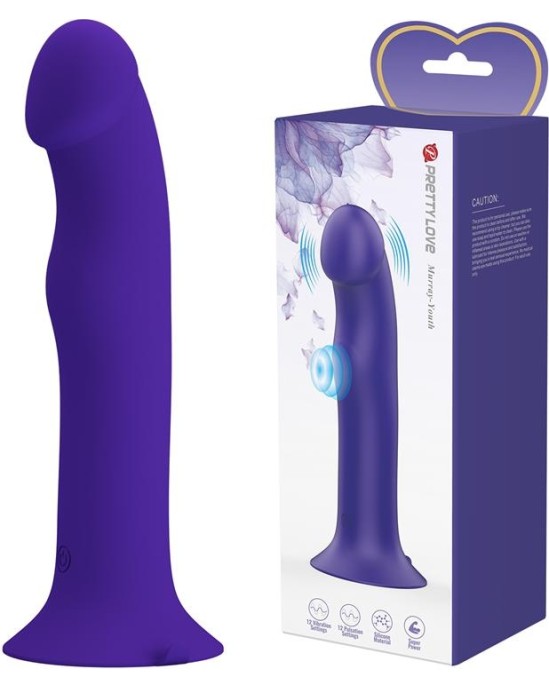 Prettylove Murray Youth Dildo with Vibration and Pulsation