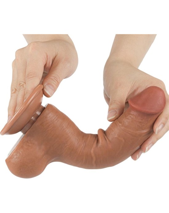 Lovetoy Dildo Sliding Skin 8 Brown