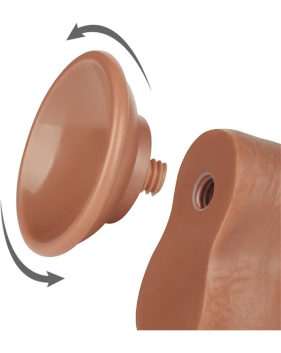 Lovetoy Dildo Sliding Skin 8 Brown