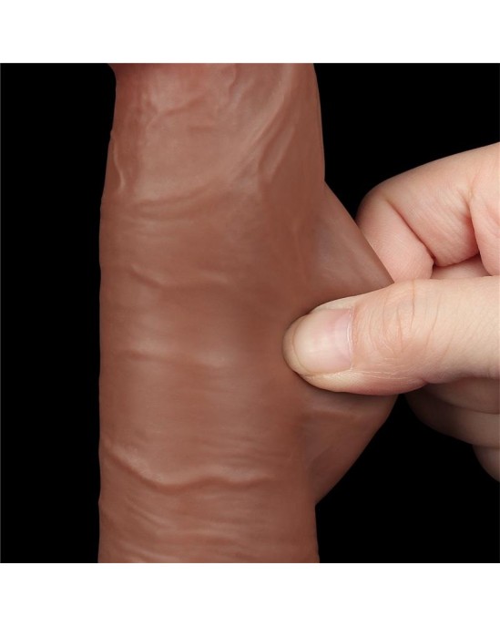 Lovetoy Dildo Sliding Skin 8 Brown