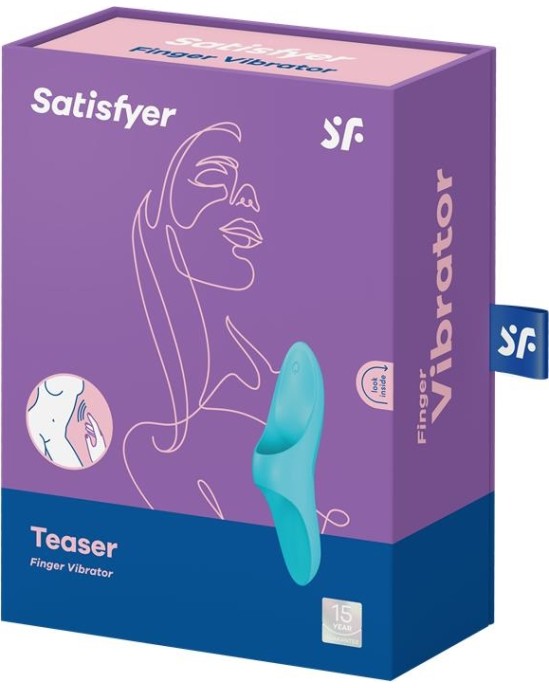 Satisfyer Teaser Finger Vibrator Light Blue