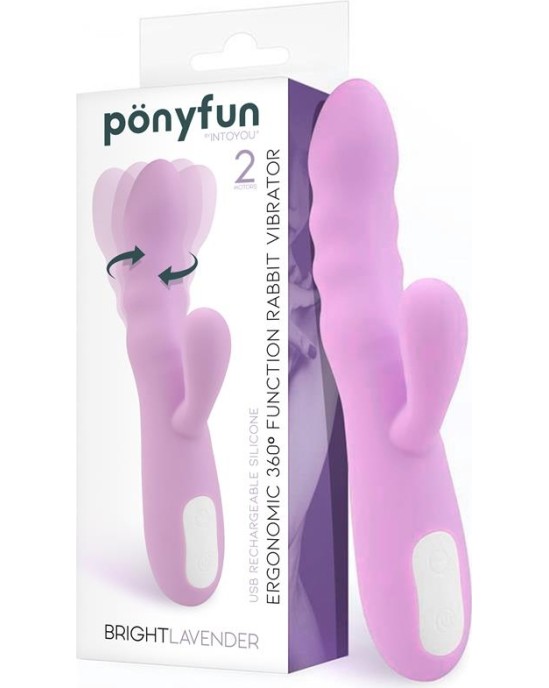 Intoyou Brightlavender Vibe and Rotator Double Motor 360? USB Silicone