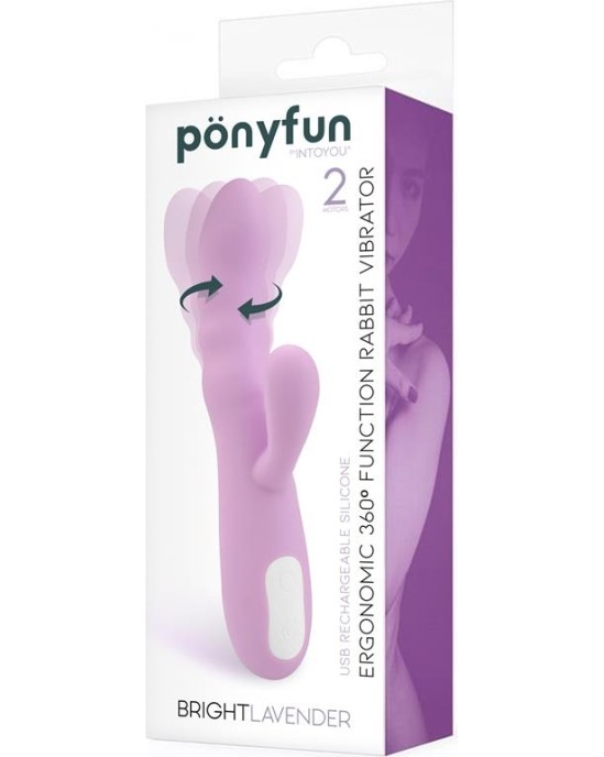 Intoyou Brightlavender Vibe and Rotator Double Motor 360? USB Silicone