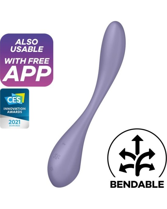 Satisfyer G-Spot Flex 5+ Multi Vibrator with Satisfyer Connect APP Lilac