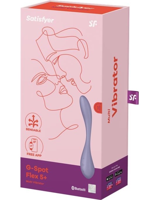 Satisfyer G-Spot Flex 5+ Multi Vibrator with Satisfyer Connect APP Lilac