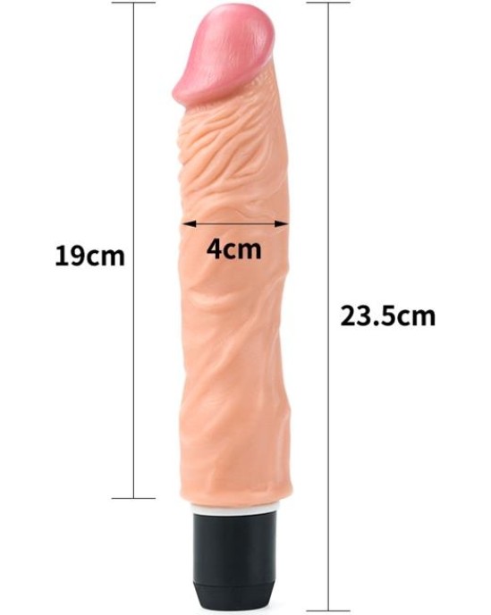 Lovetoy Dildo Flexi 9.5 with Vibration Flesh