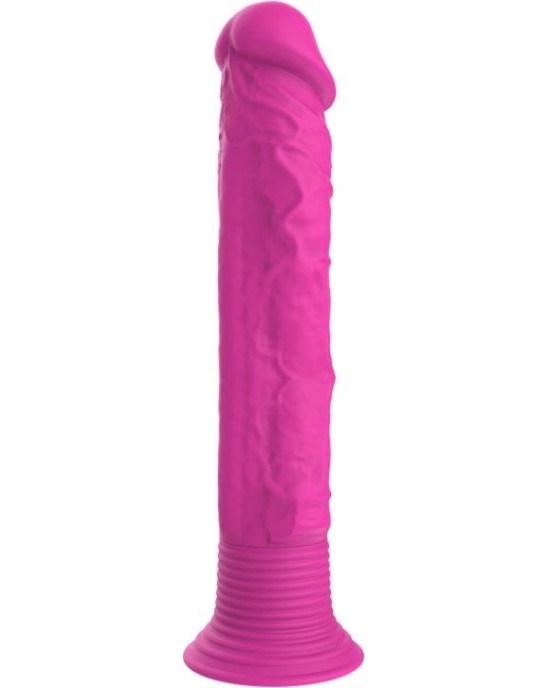 A-Gusto Vibrating Realistic Dildo Silicone Pink